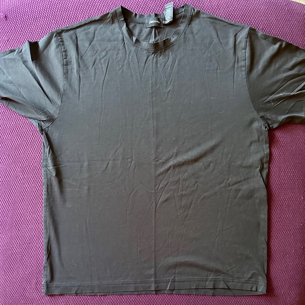 Men's Claiborne Black Shirt, Size L